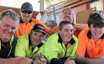 Endeavour employees (front) Dave Gossow, Les Davies, Toby Frost, Kellum Doherty, (back) Mason Hartwell and manager Terry Politch enjoy going to work each day but other disabled people don’t have that opportunity. Endeavour employees (front) Dave Gossow, Les Davies, Toby Frost, Kellum Doherty, (back) Mason Hartwell and manager Terry Politch enjoy going to work each day but other disabled people don’t have that opportunity.